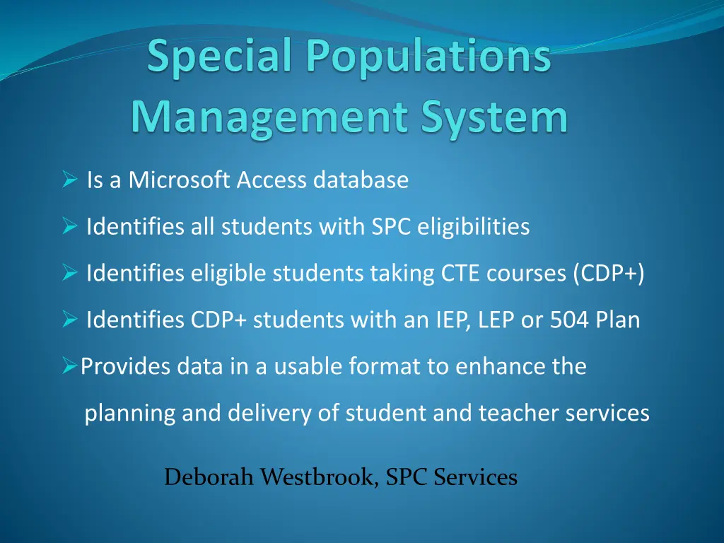 is a microsoft access database