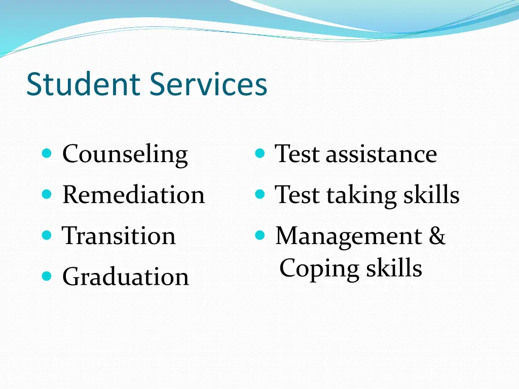 student services