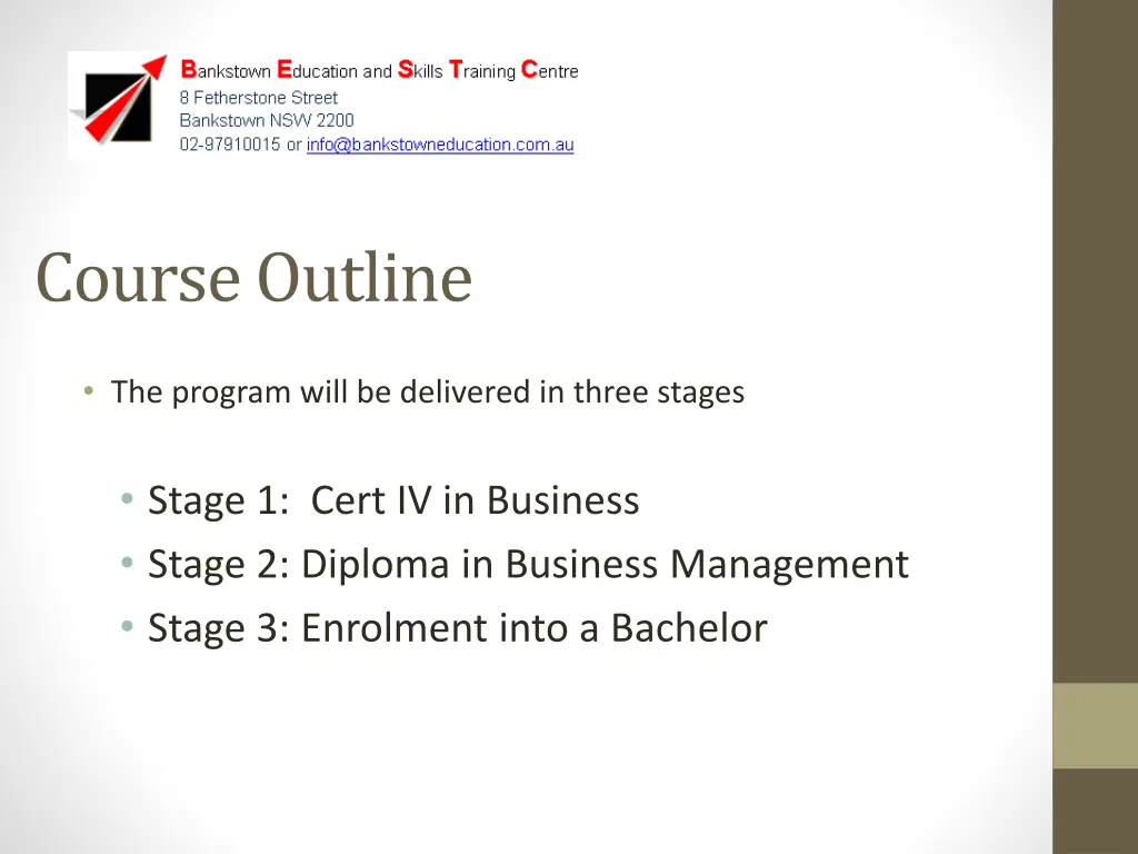 course outline