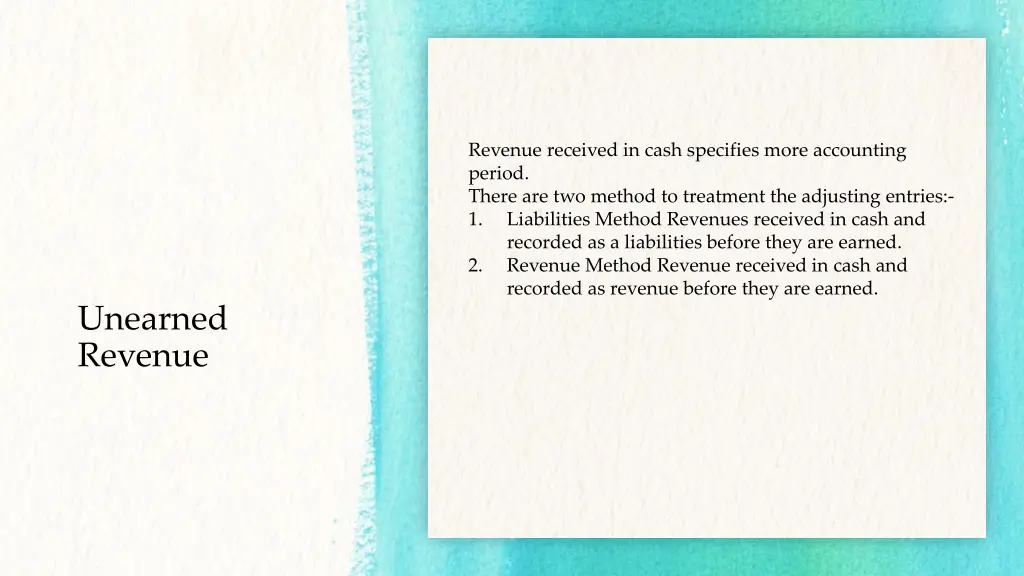 revenue received in cash specifies more