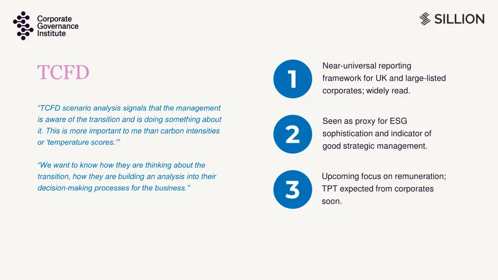 near universal reporting framework