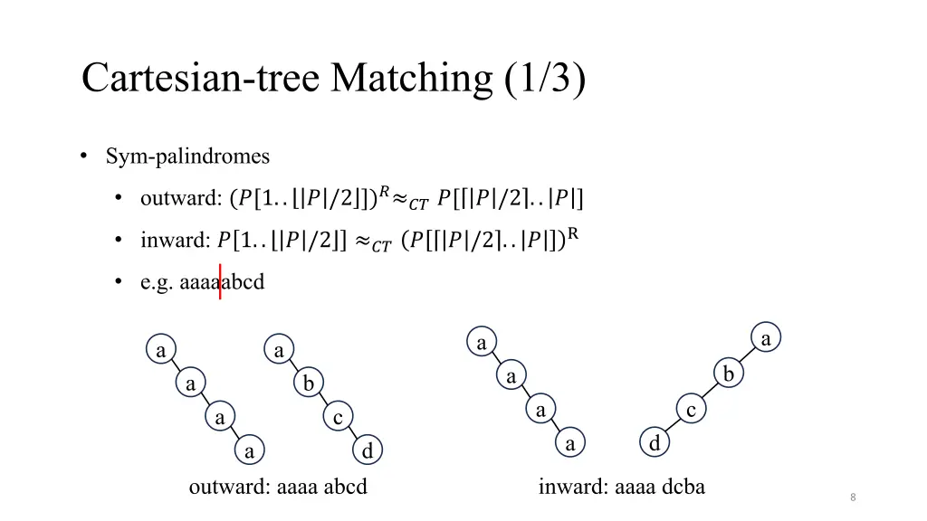 cartesian tree matching 1 3