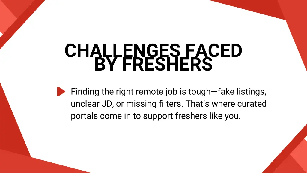 challenges faced by freshers