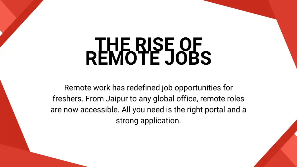 the rise of remote jobs