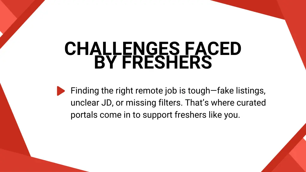 challenges faced by freshers