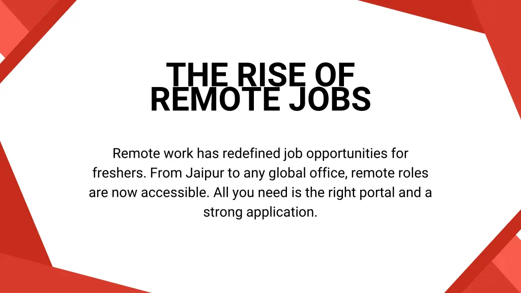 the rise of remote jobs