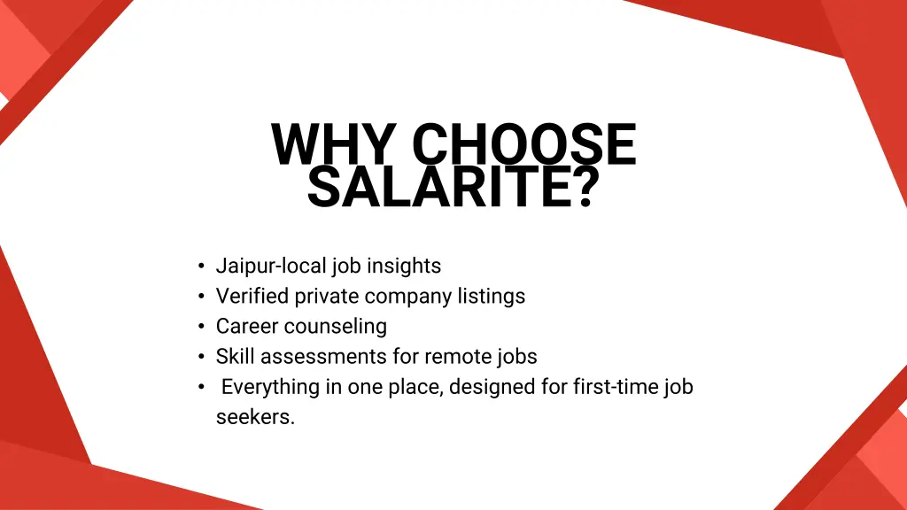 why choose salarite