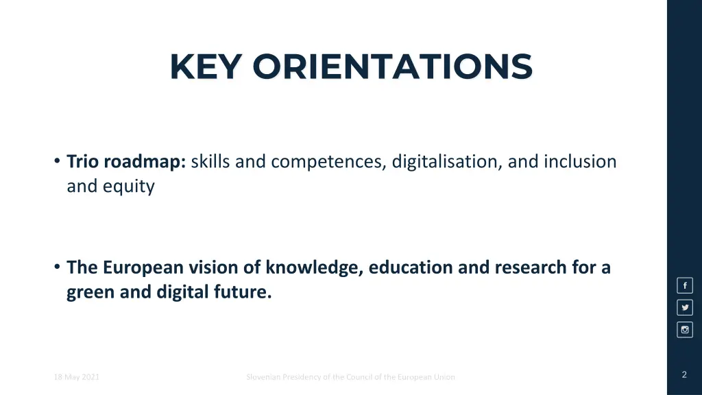 key orientations