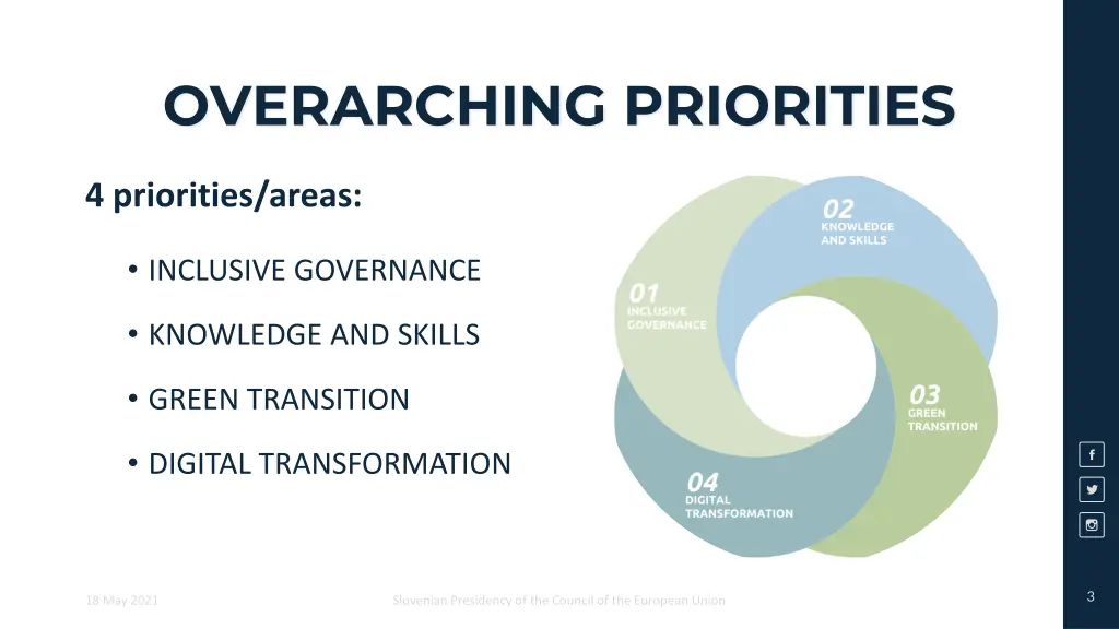 overarching priorities