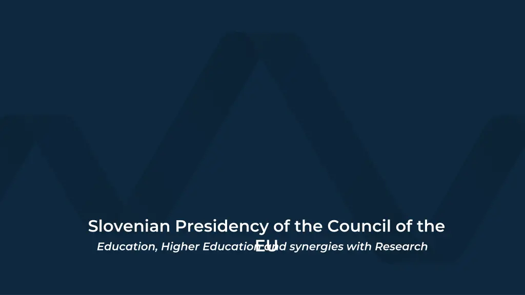 slovenian presidency of the council