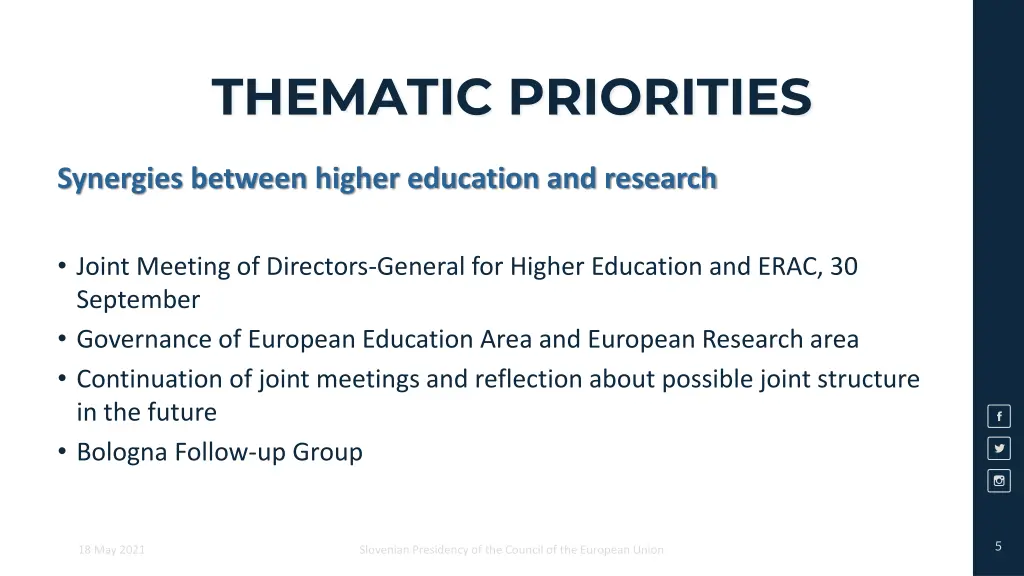 thematic priorities 1