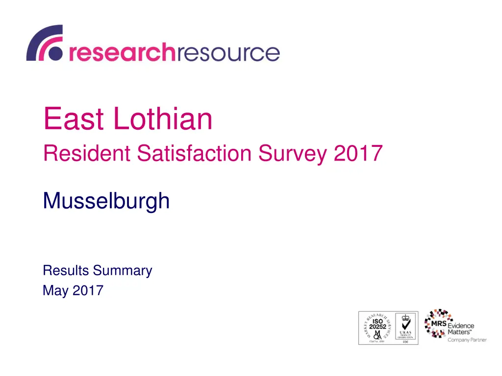 east lothian resident satisfaction survey 2017