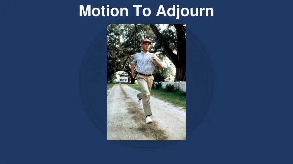 motion to adjourn