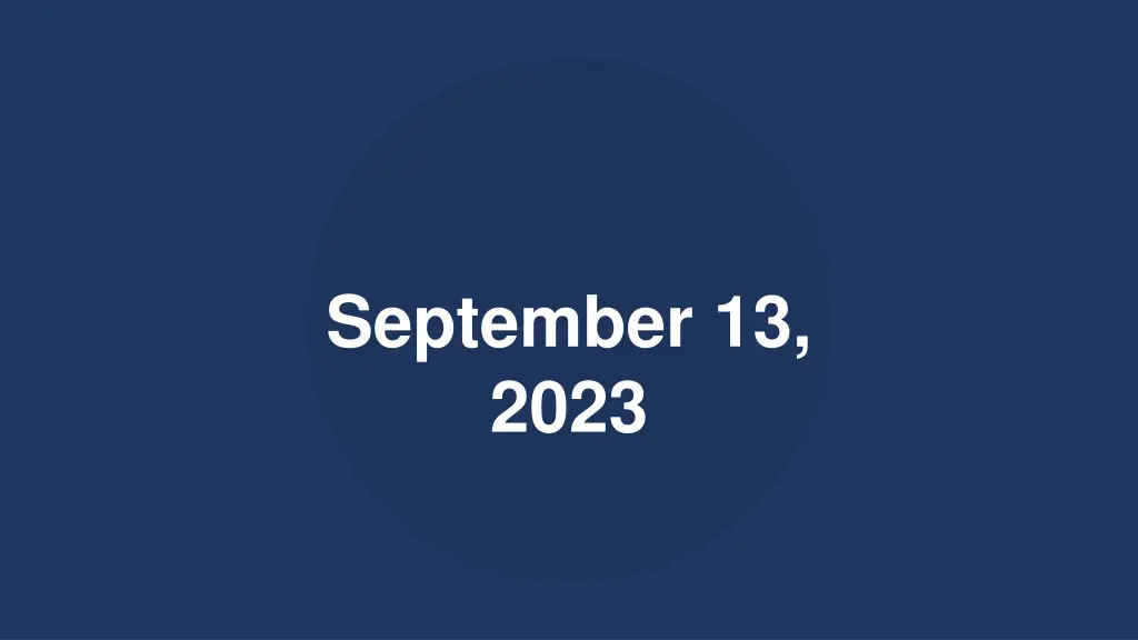 september 13 2023