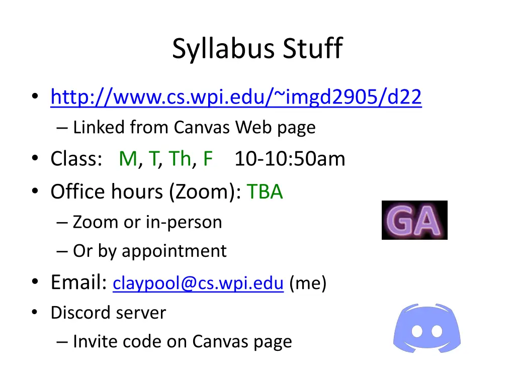syllabus stuff