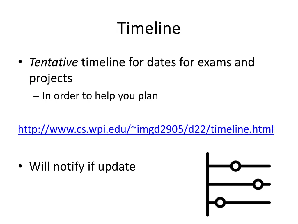 timeline