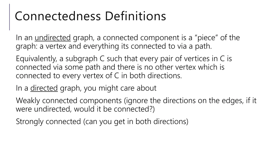 connectedness definitions