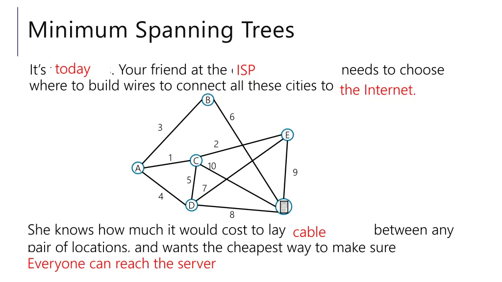 minimum spanning trees 3