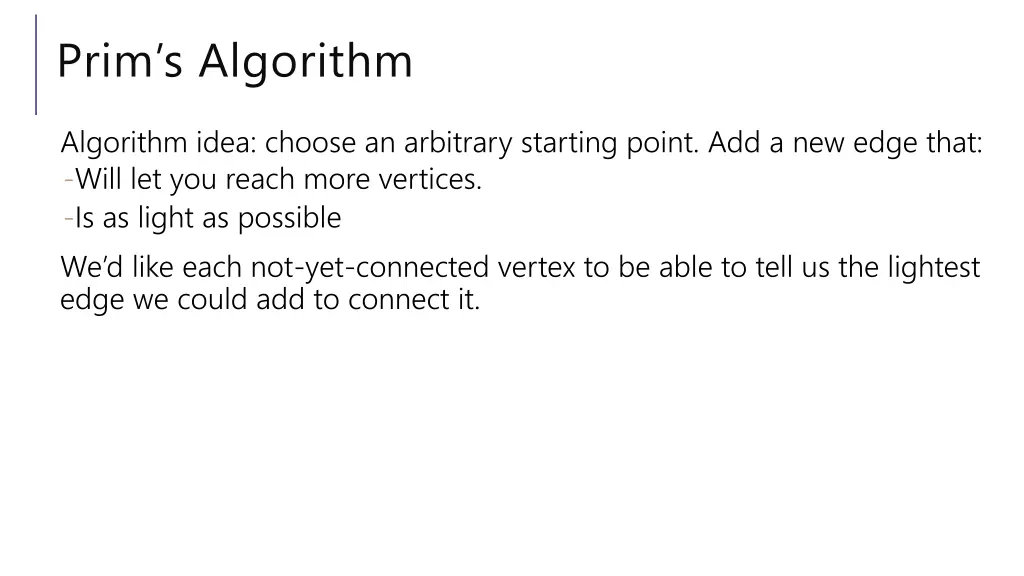 prim s algorithm