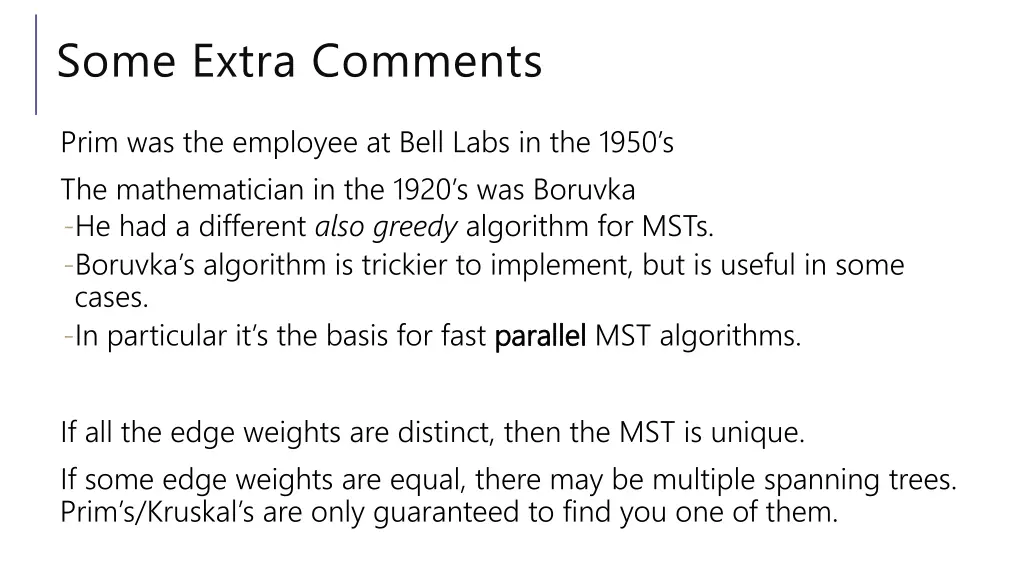 some extra comments