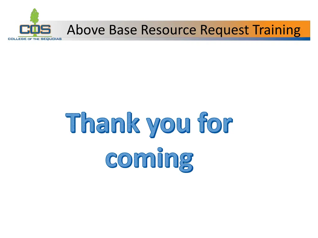above base resource request training 1
