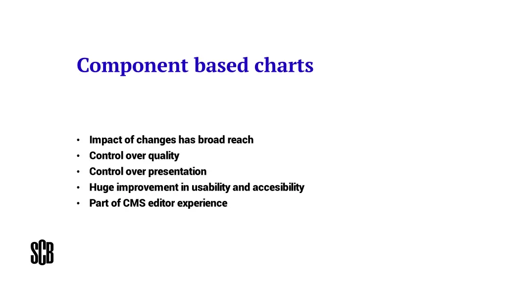 component based charts
