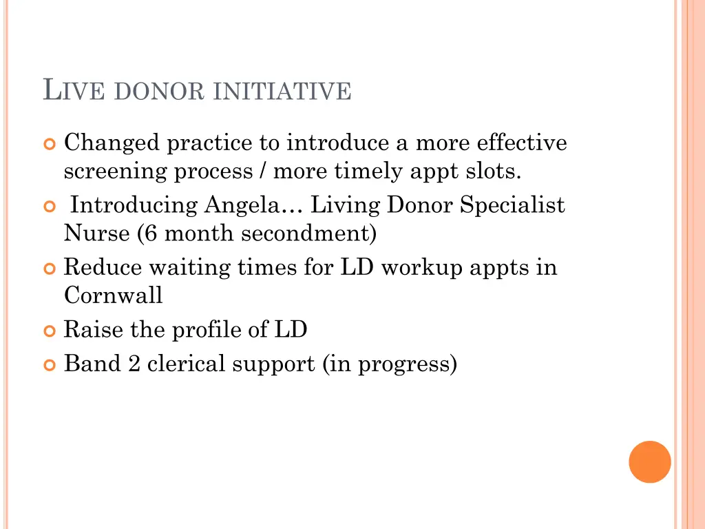 l ive donor initiative