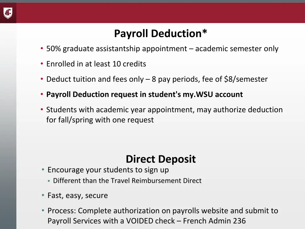 payroll deduction
