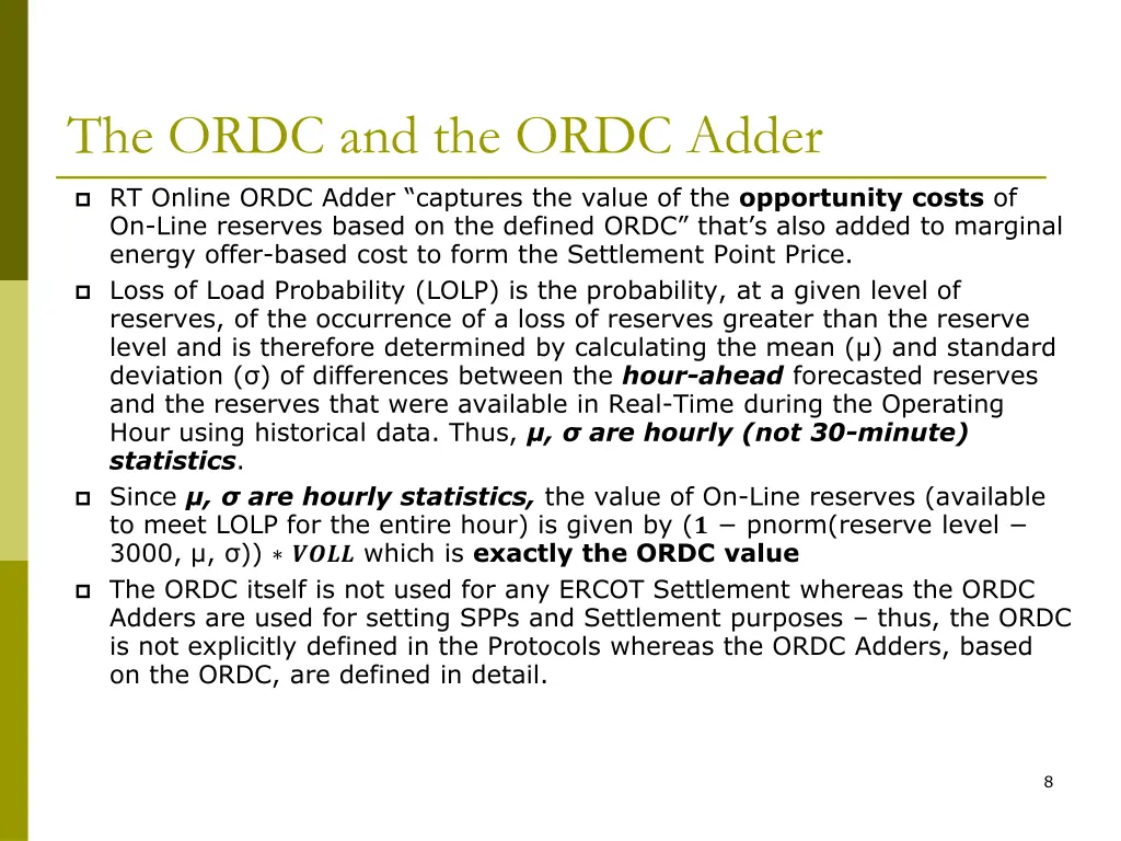 the ordc and the ordc adder