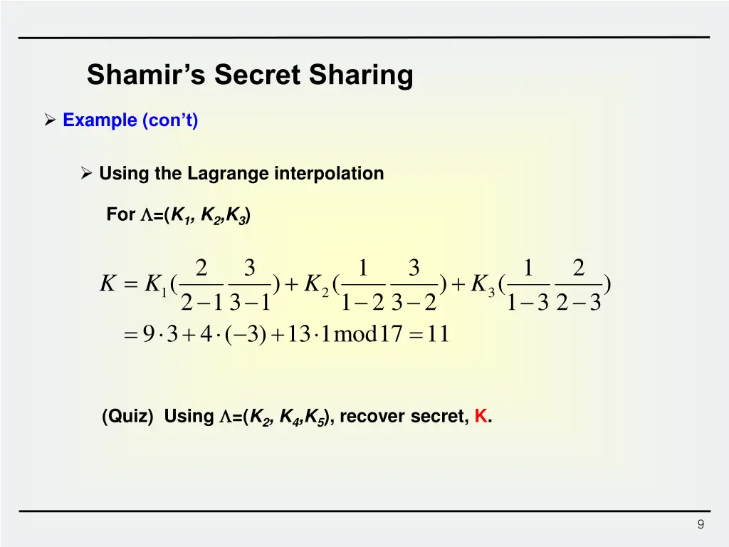shamir s secret sharing 2