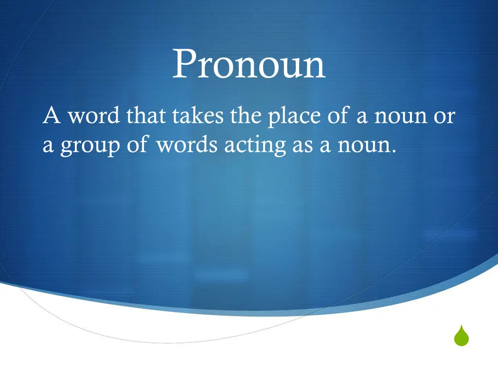 pronoun