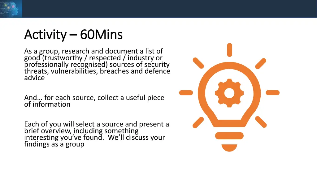 activity activity 60mins