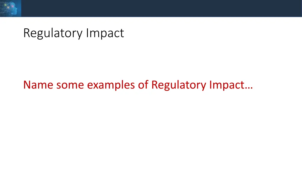 regulatory impact