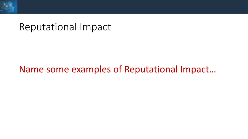 reputational impact