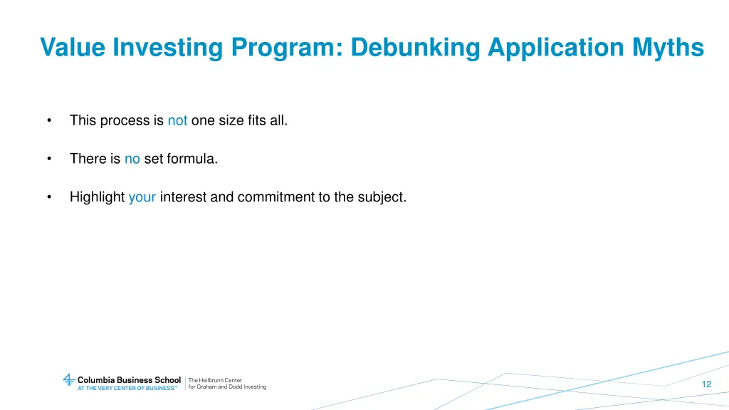 value investing program debunking application