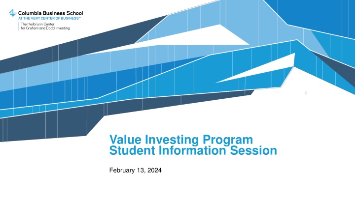 value investing program student information