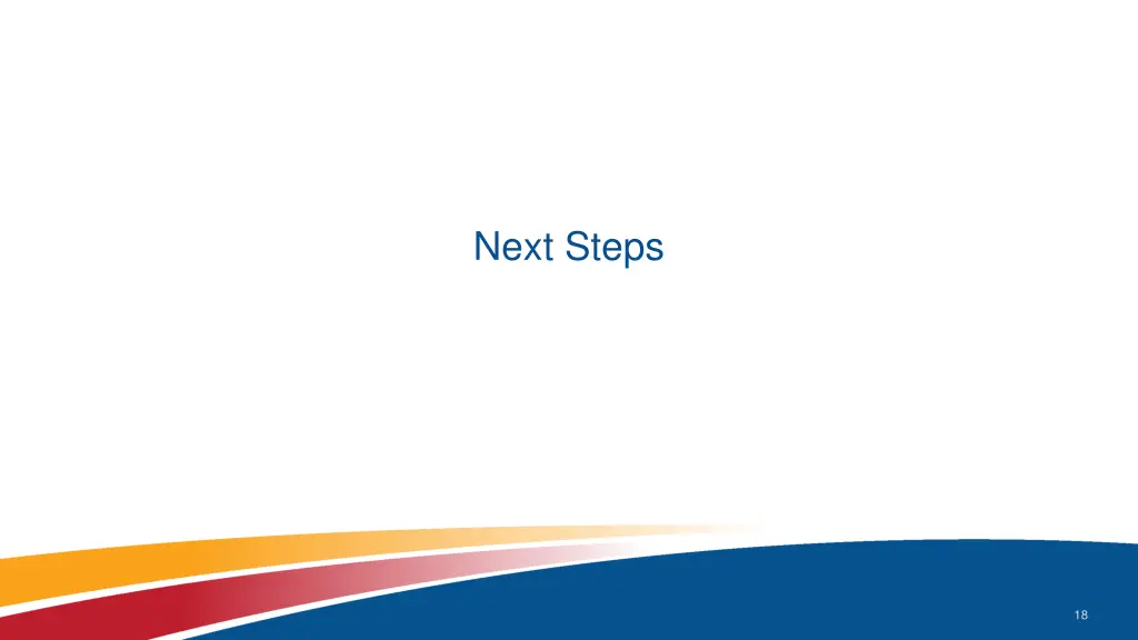 next steps