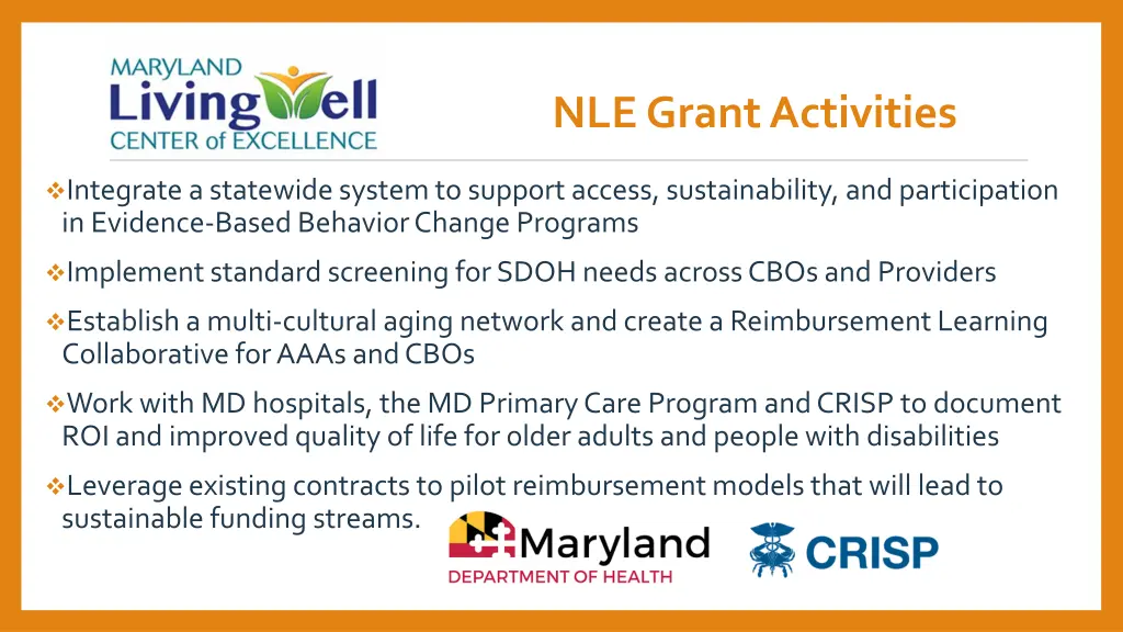 nle grant activities