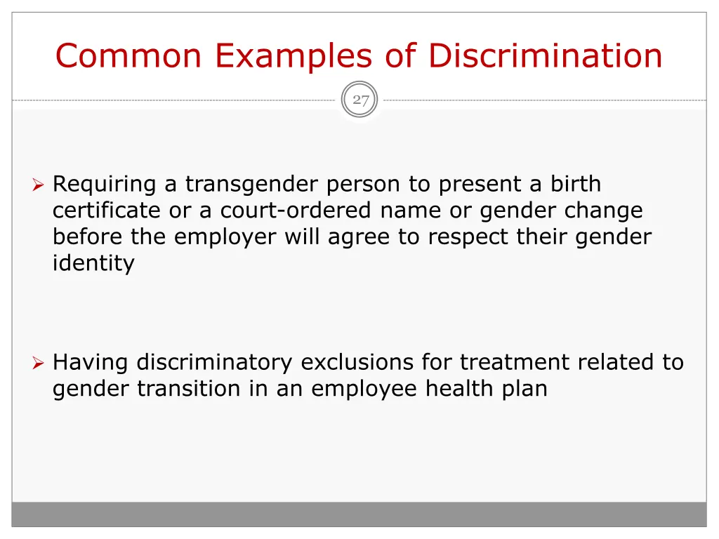 common examples of discrimination 3