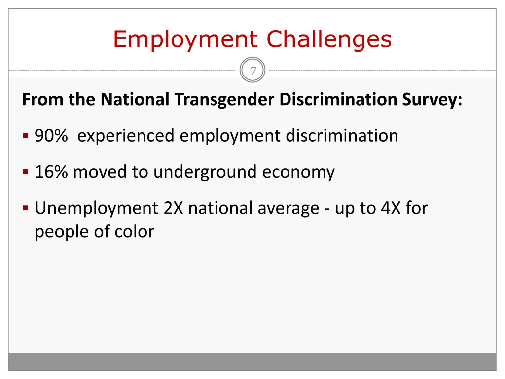 employment challenges