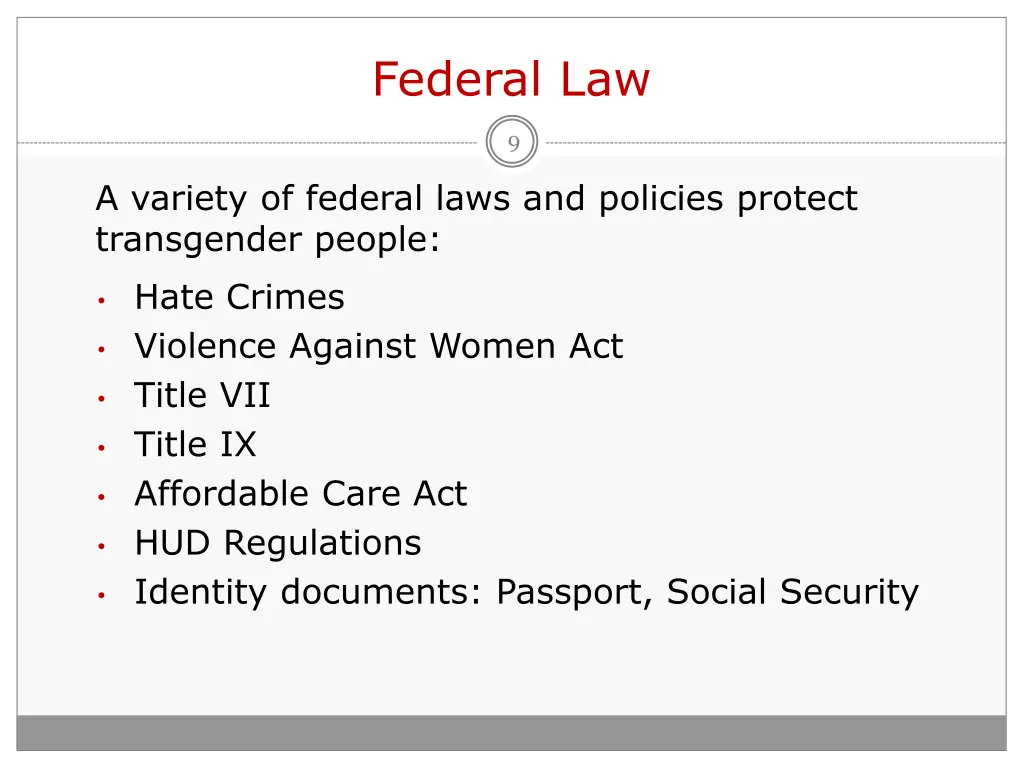 federal law