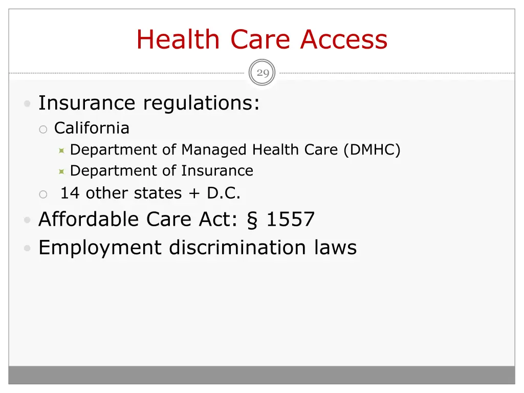 health care access