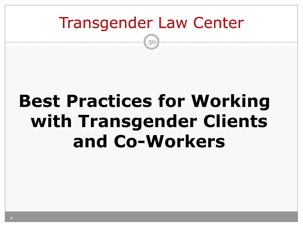 transgender law center
