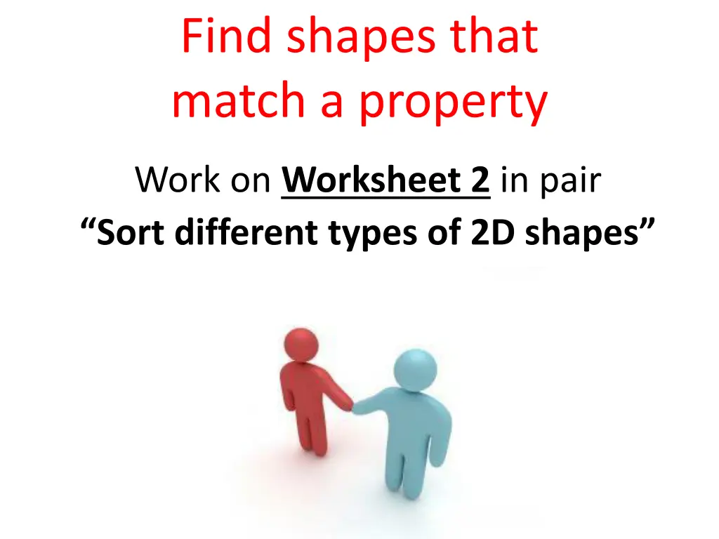 find shapes that match a property