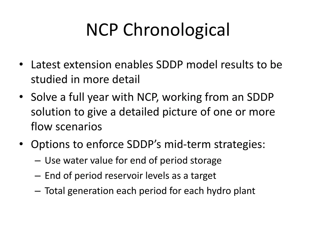 ncp chronological