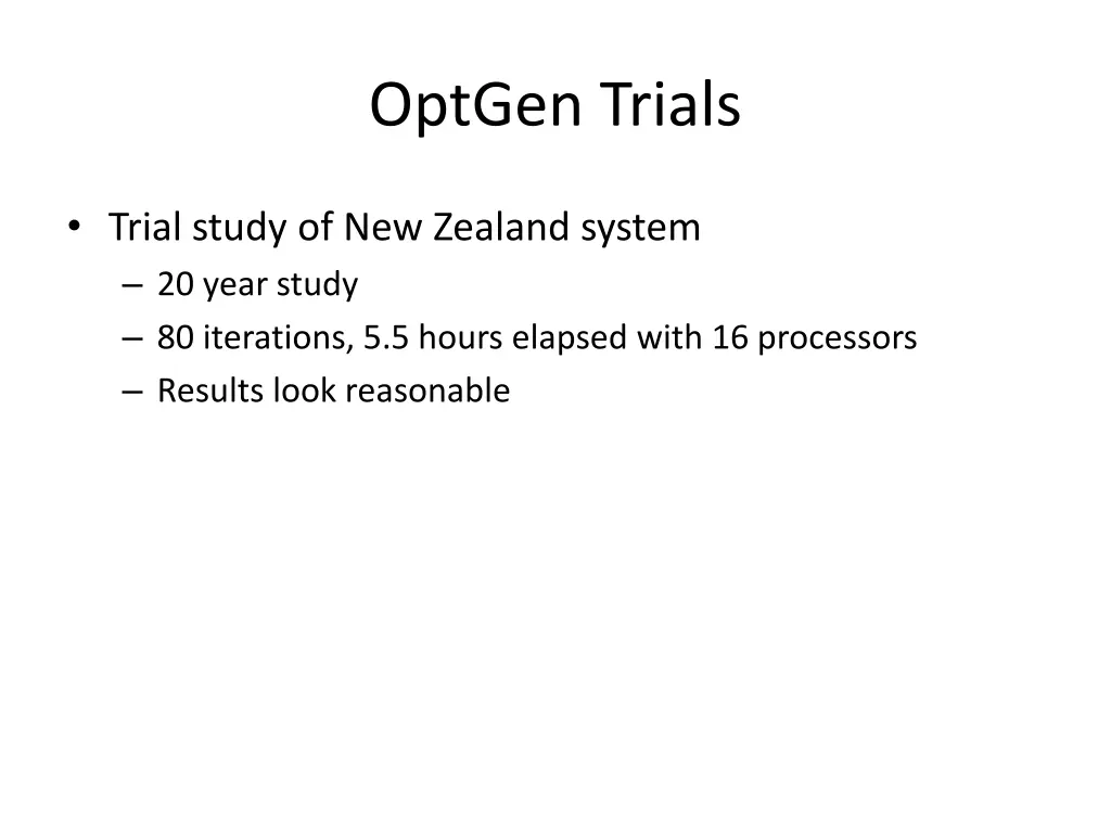 optgen trials