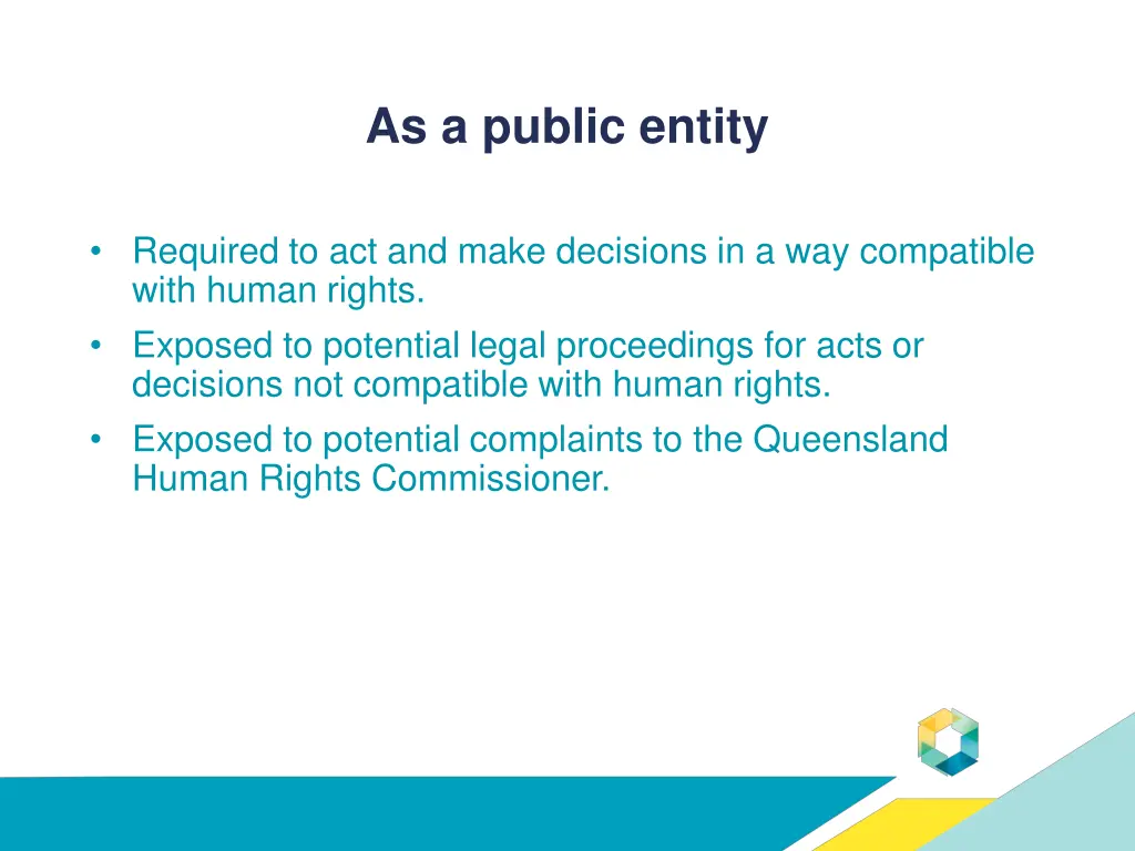 as a public entity