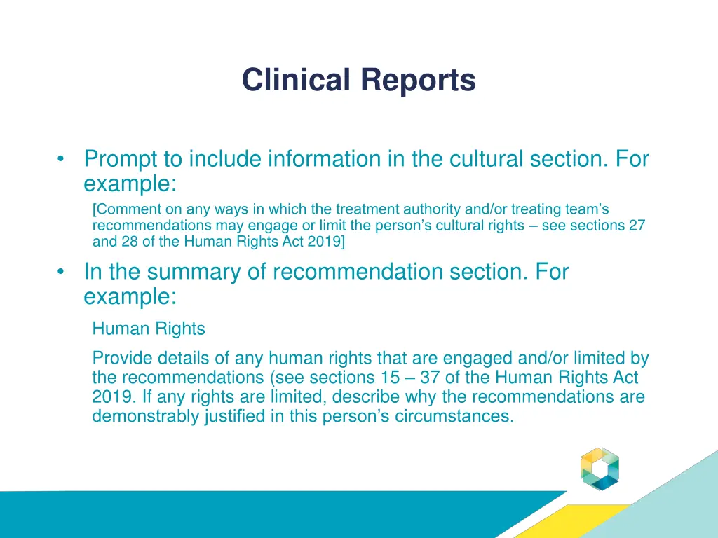 clinical reports