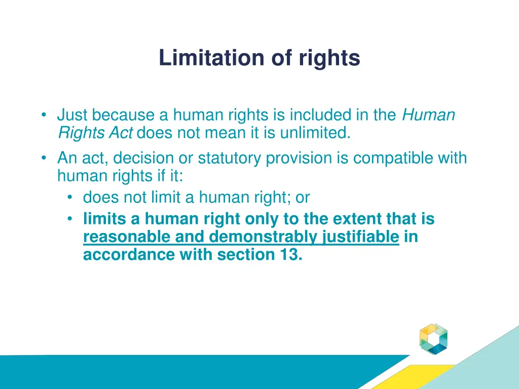 limitation of rights