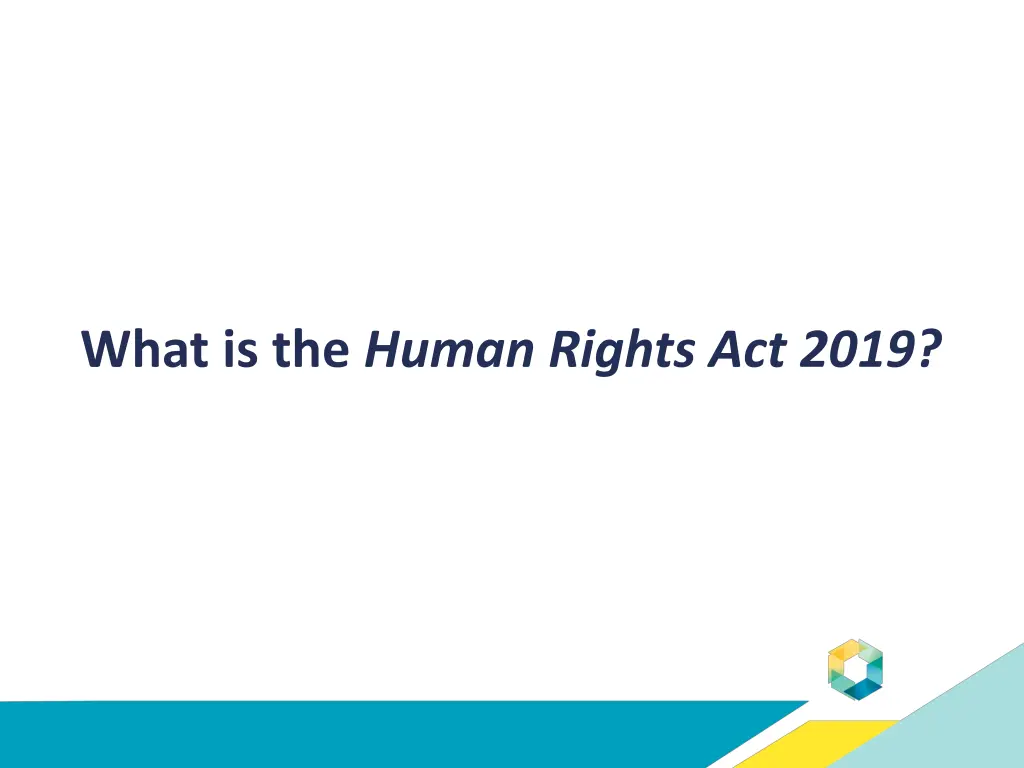 what is the human rights act 2019